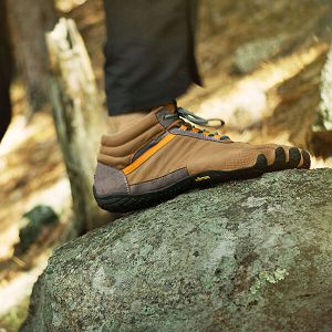 Vibram Trek Ascent Insulated Khaki/Orange Mens Trail Shoes | India-560427